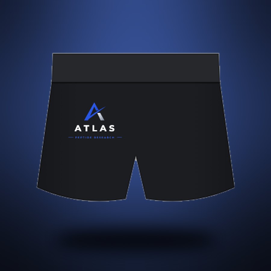 Black women's BBN booty shorts, back