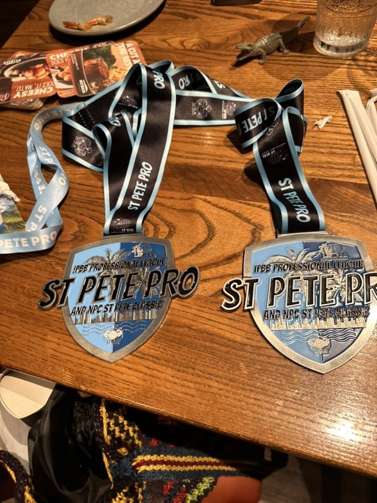 Two St. Pete Pro medals